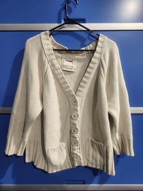 Old Navy Cream Button-Front Women’s Cardigan Sweater Size XXL